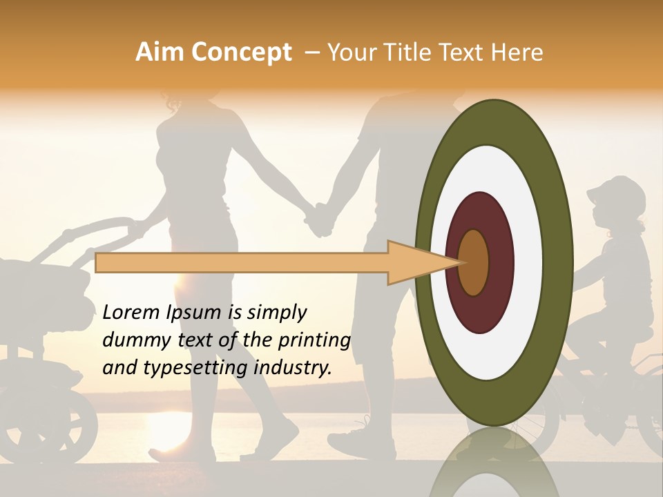 Activity Stroller Figure PowerPoint Template