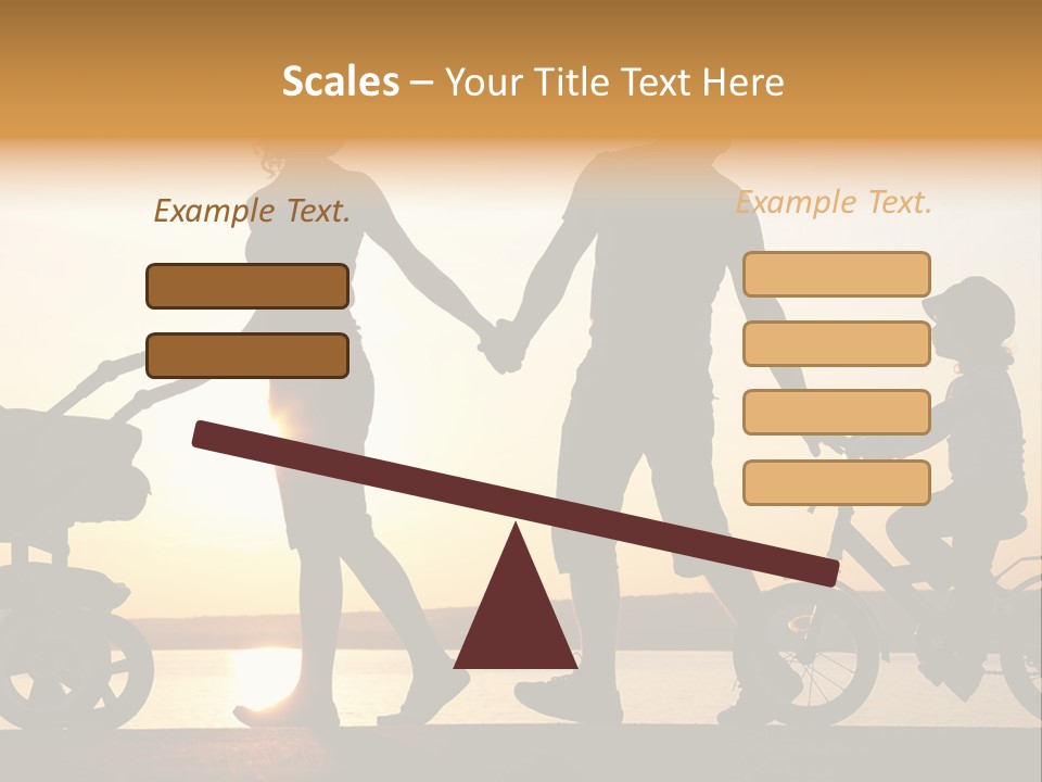 Activity Stroller Figure PowerPoint Template