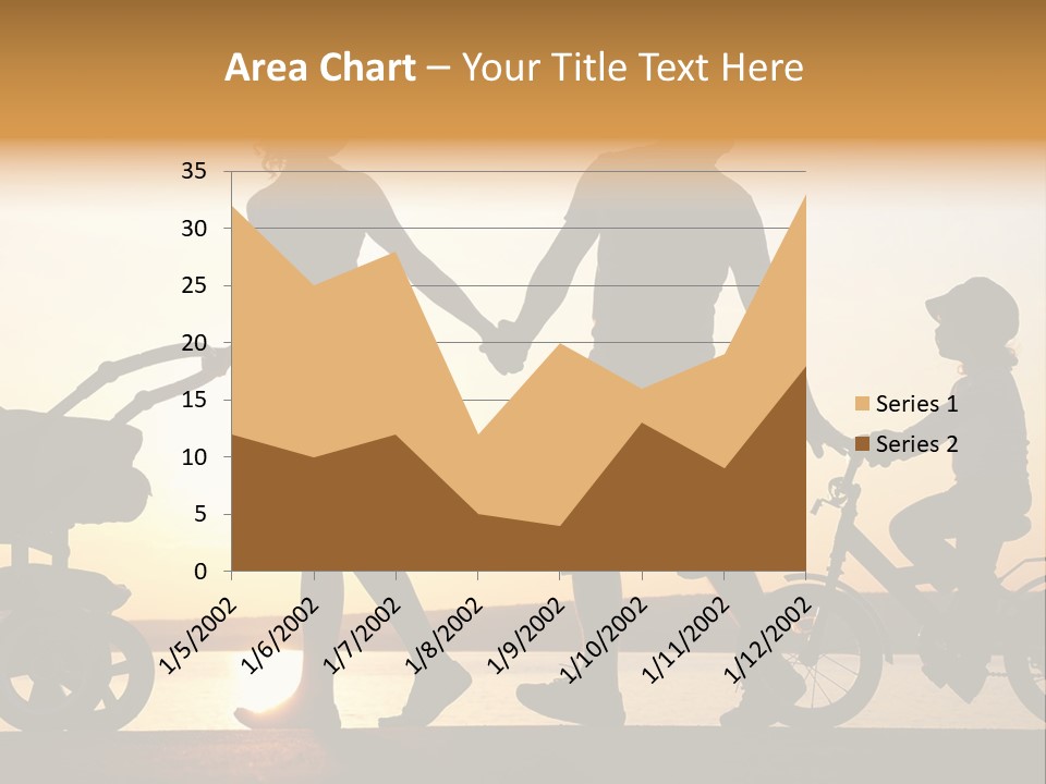 Activity Stroller Figure PowerPoint Template