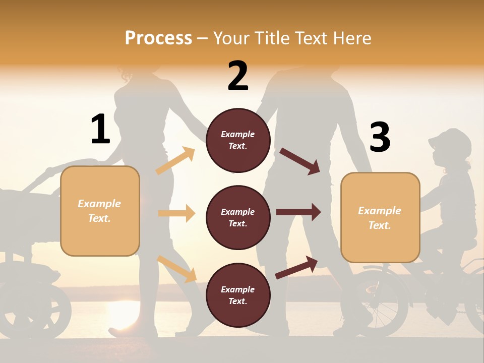 Activity Stroller Figure PowerPoint Template