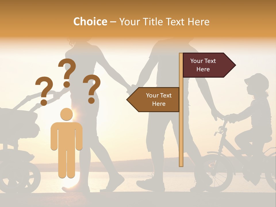 Activity Stroller Figure PowerPoint Template