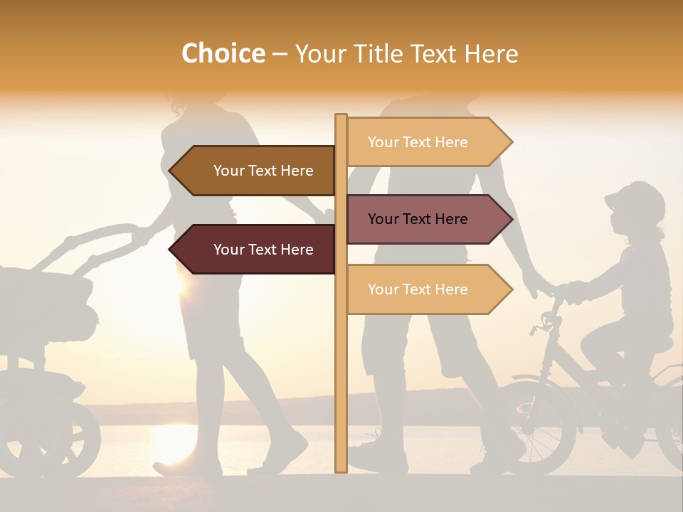 Activity Stroller Figure PowerPoint Template