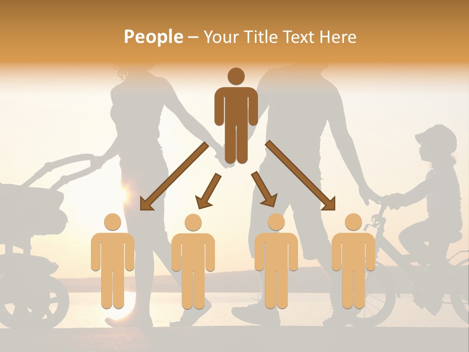 Activity Stroller Figure PowerPoint Template