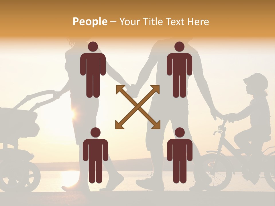 Activity Stroller Figure PowerPoint Template