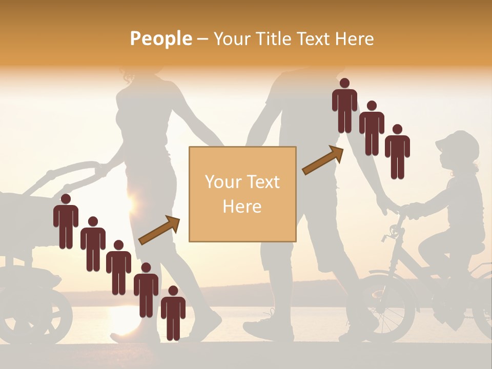 Activity Stroller Figure PowerPoint Template