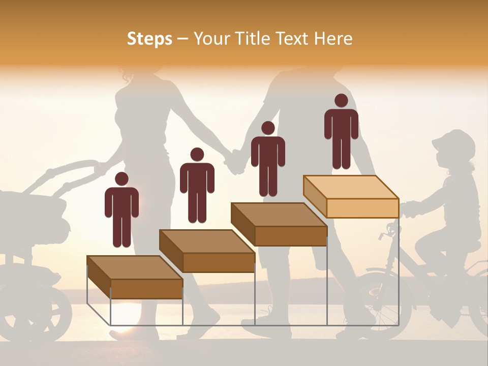 Activity Stroller Figure PowerPoint Template