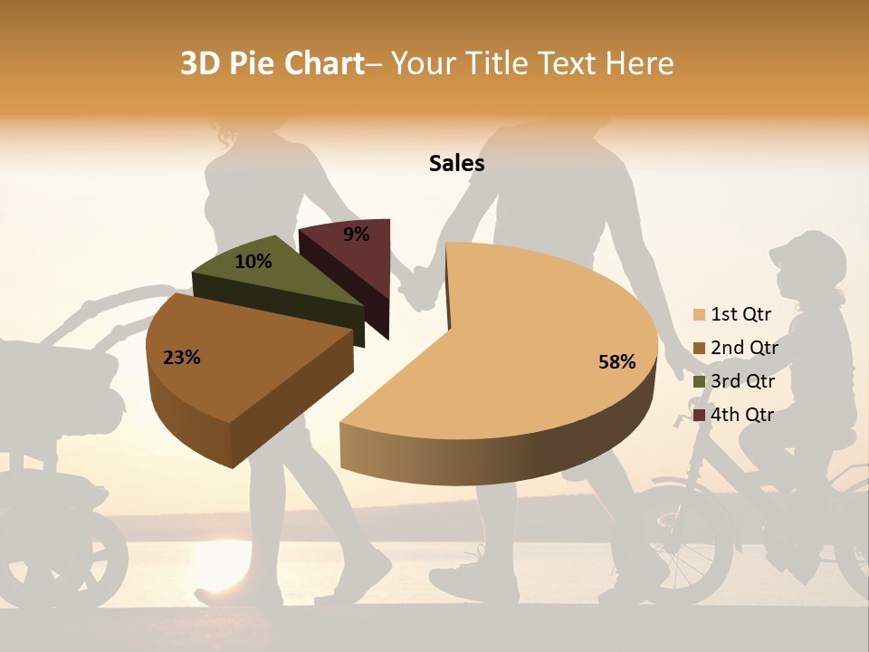 Activity Stroller Figure PowerPoint Template