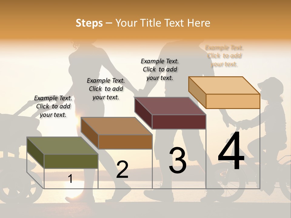 Activity Stroller Figure PowerPoint Template