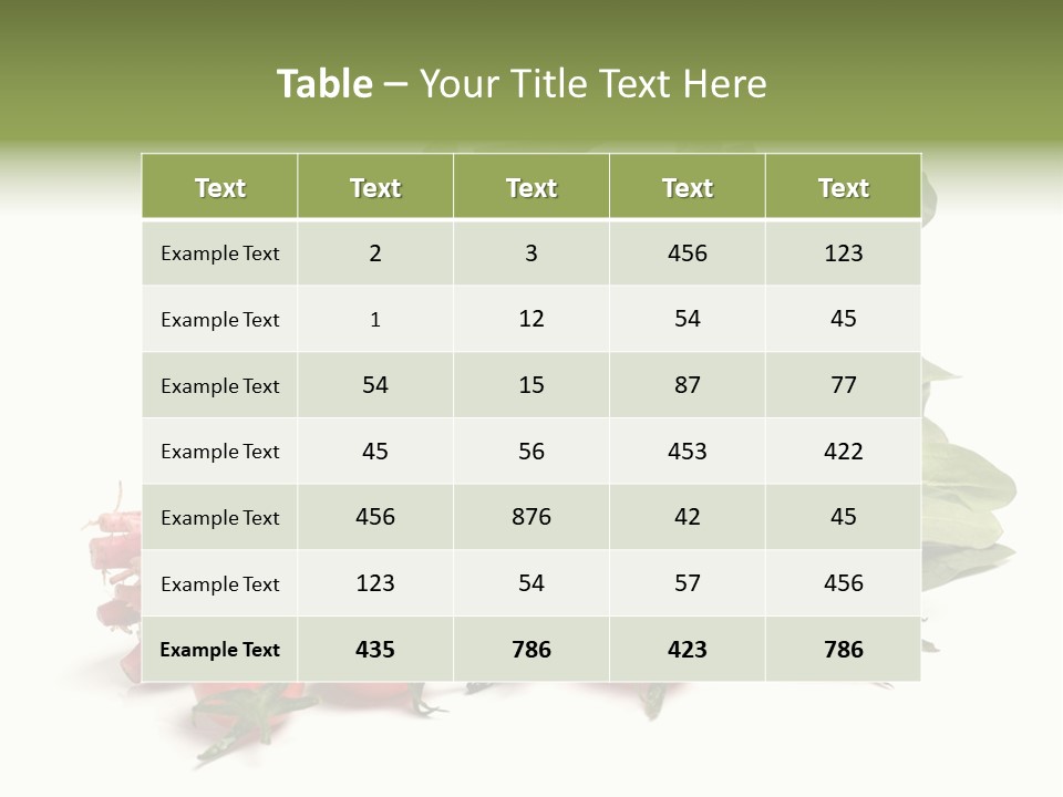 Closeup Asia Green PowerPoint Template