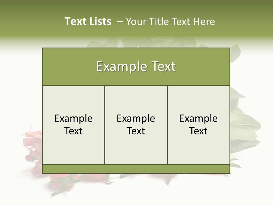 Closeup Asia Green PowerPoint Template