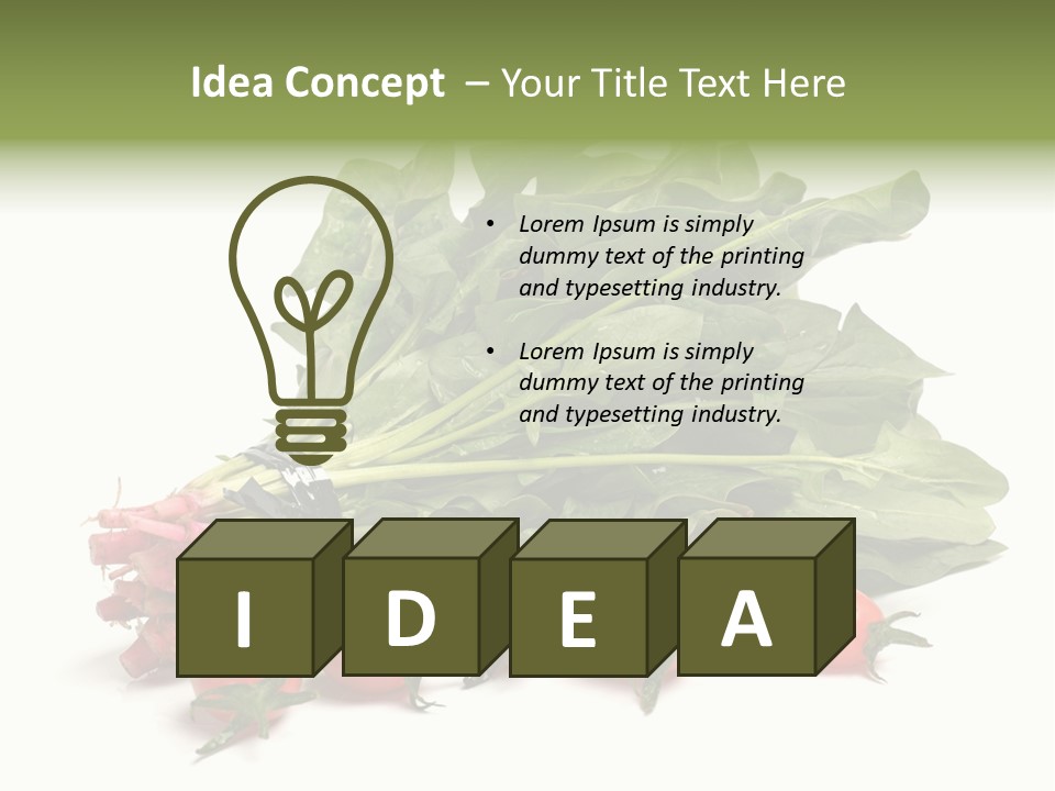 Closeup Asia Green PowerPoint Template