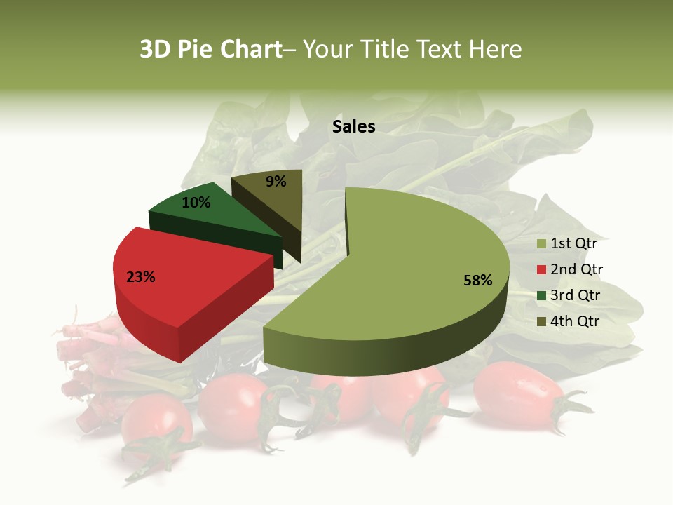 Closeup Asia Green PowerPoint Template