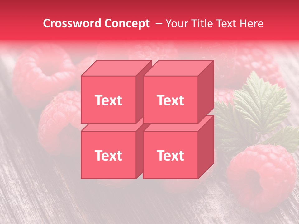 Sweet Wooden Isolated PowerPoint Template
