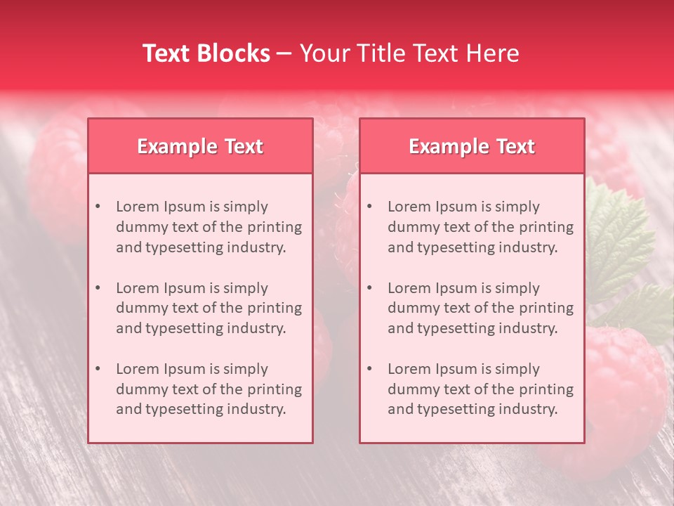 Sweet Wooden Isolated PowerPoint Template