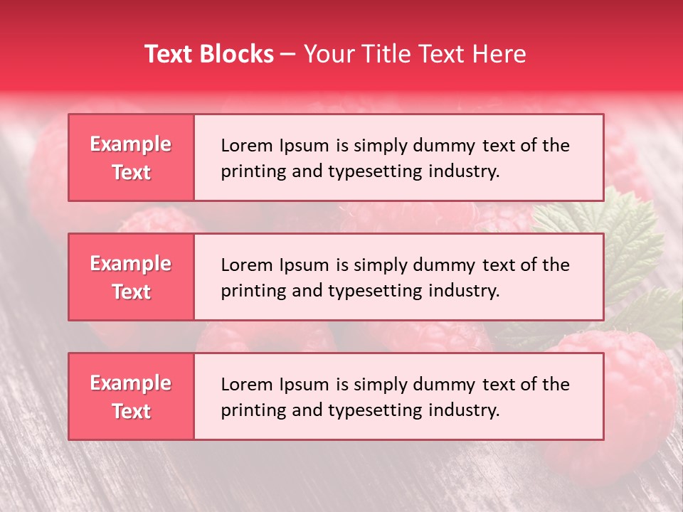 Sweet Wooden Isolated PowerPoint Template