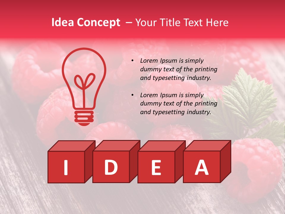 Sweet Wooden Isolated PowerPoint Template