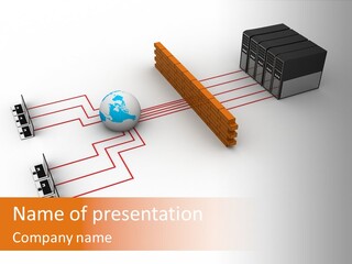 Using Computer Computer Network Computer Equipment PowerPoint Template