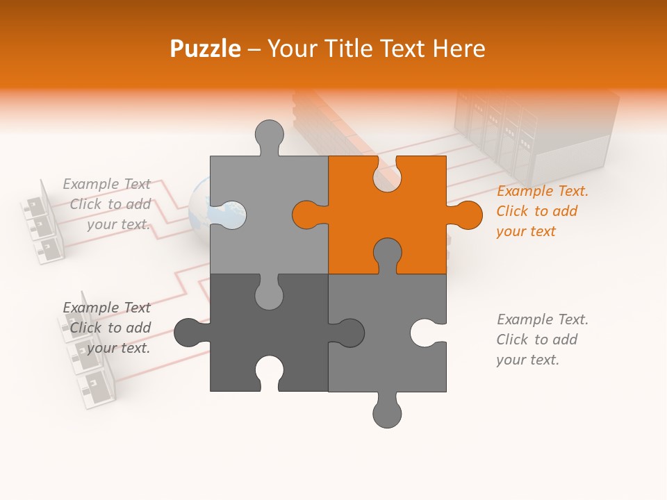 Using Computer Computer Network Computer Equipment PowerPoint Template
