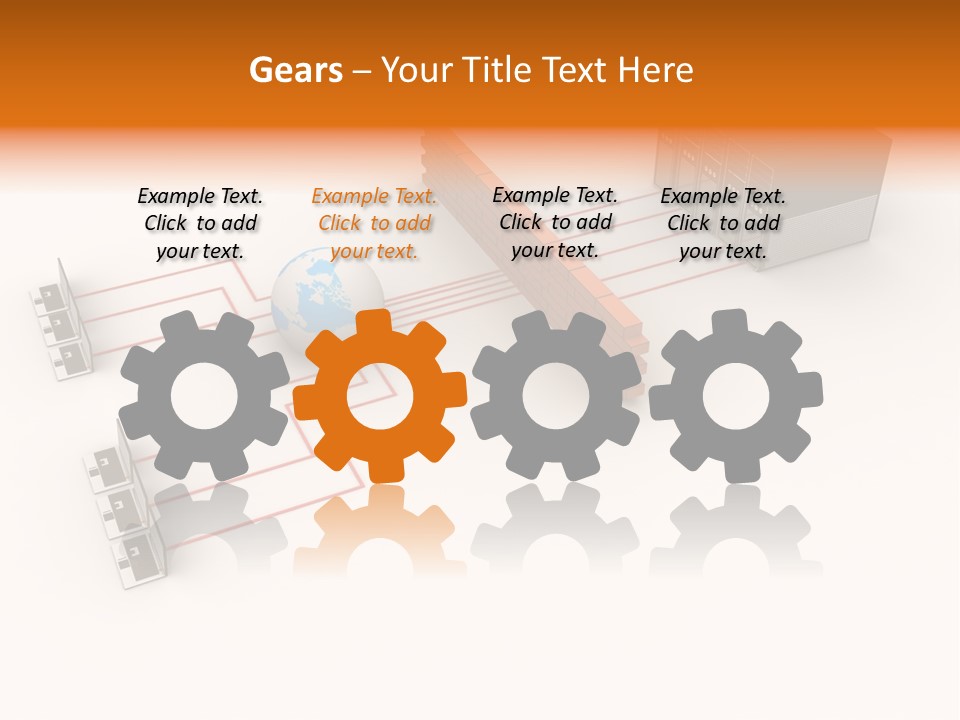 Using Computer Computer Network Computer Equipment PowerPoint Template