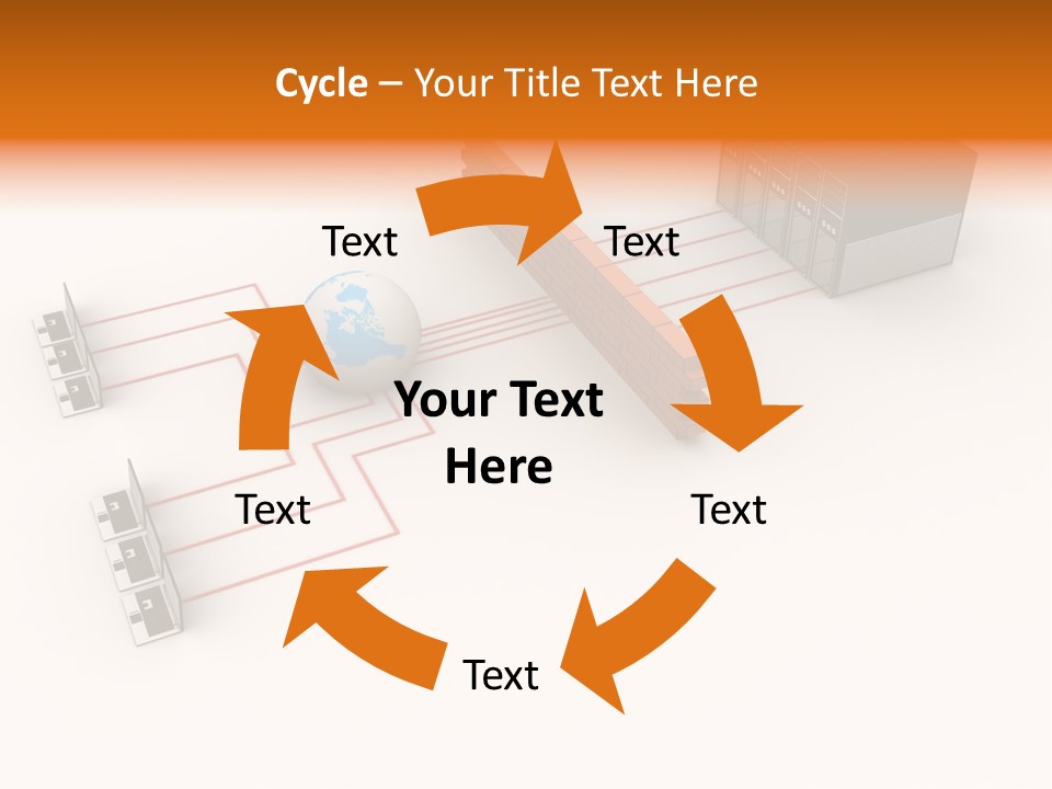 Using Computer Computer Network Computer Equipment PowerPoint Template