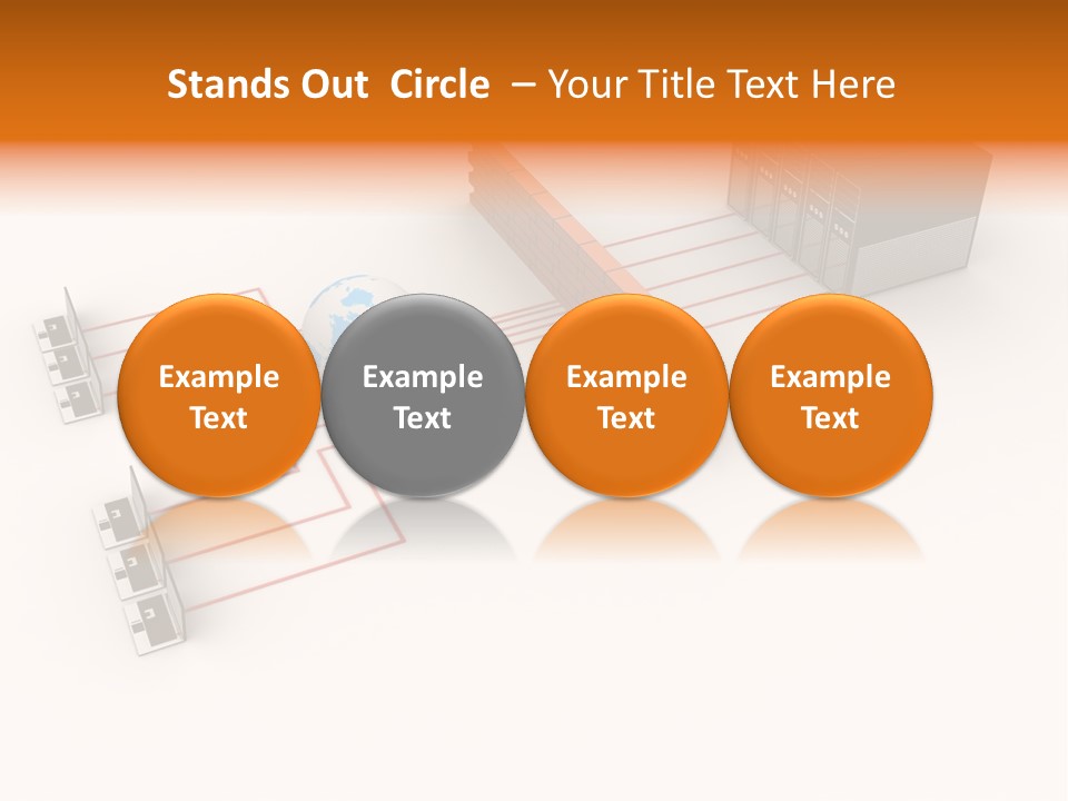 Using Computer Computer Network Computer Equipment PowerPoint Template