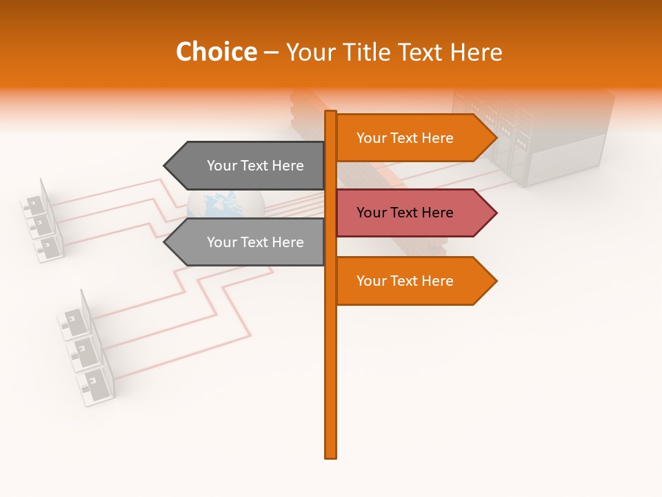 Using Computer Computer Network Computer Equipment PowerPoint Template