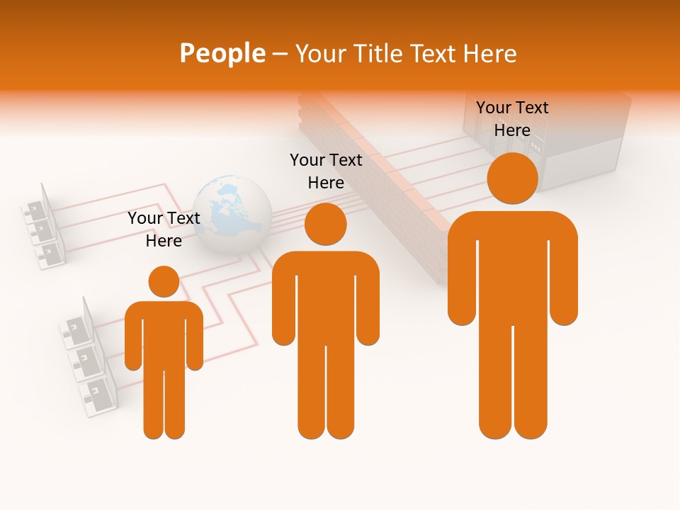 Using Computer Computer Network Computer Equipment PowerPoint Template