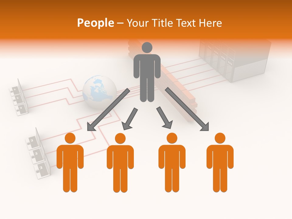 Using Computer Computer Network Computer Equipment PowerPoint Template