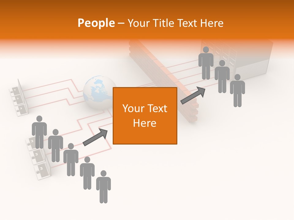 Using Computer Computer Network Computer Equipment PowerPoint Template