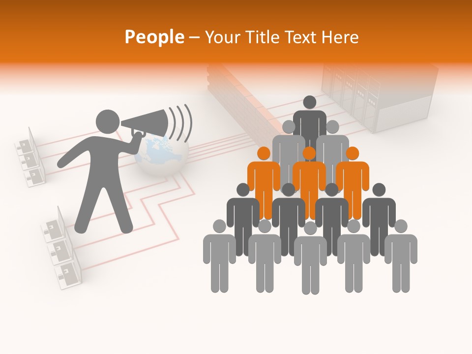 Using Computer Computer Network Computer Equipment PowerPoint Template