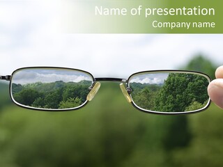 Sky Blur Shortsighted PowerPoint Template