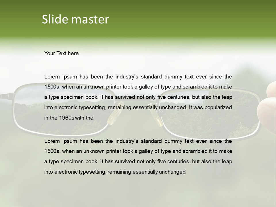 Sky Blur Shortsighted PowerPoint Template