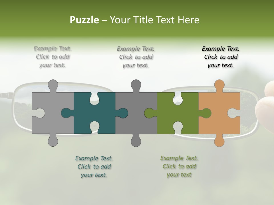 Sky Blur Shortsighted PowerPoint Template