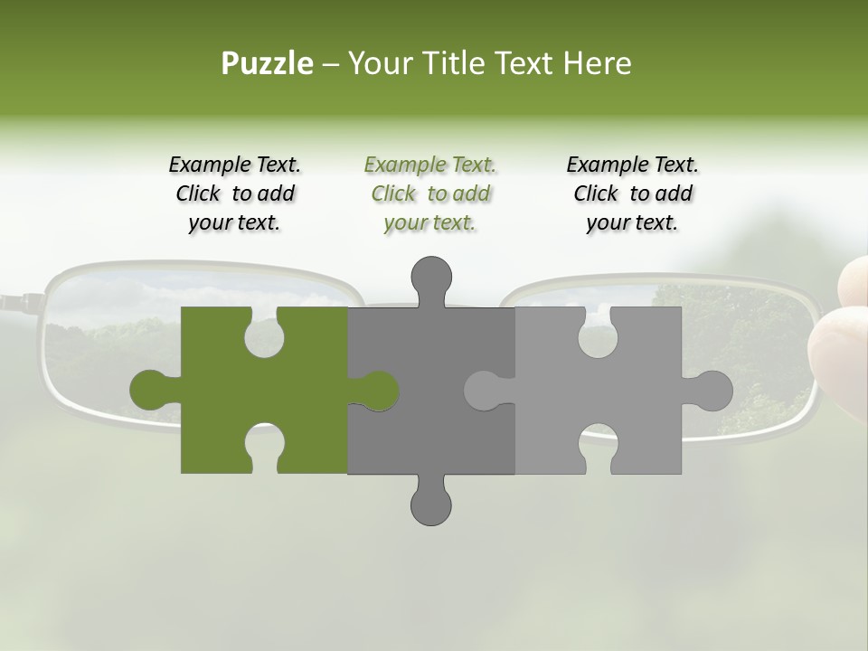 Sky Blur Shortsighted PowerPoint Template