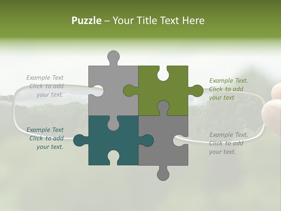 Sky Blur Shortsighted PowerPoint Template