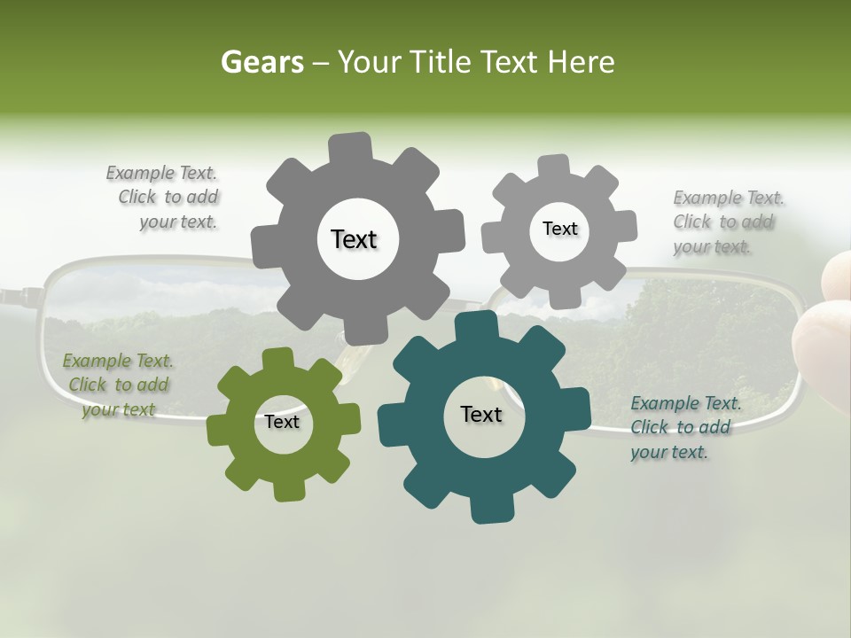 Sky Blur Shortsighted PowerPoint Template