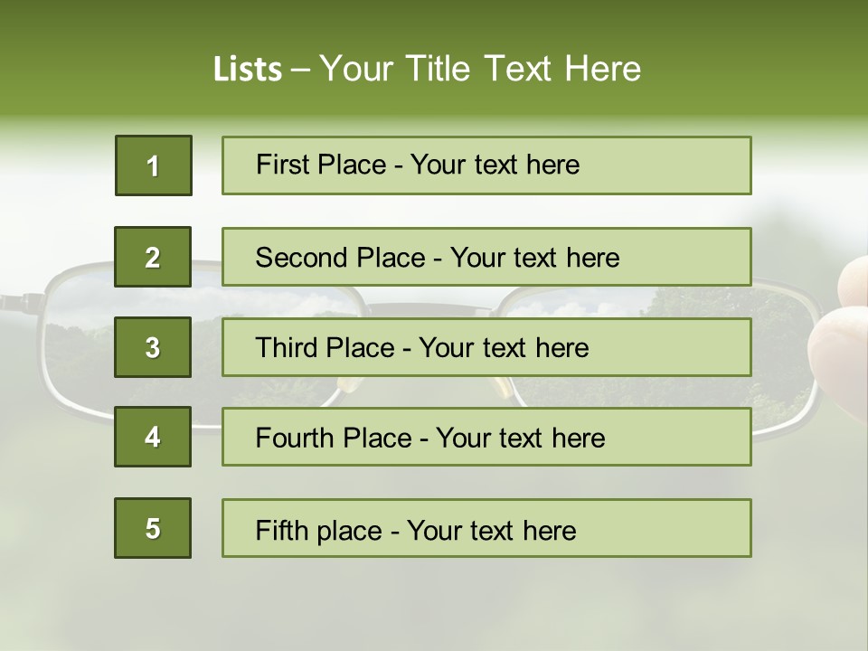 Sky Blur Shortsighted PowerPoint Template