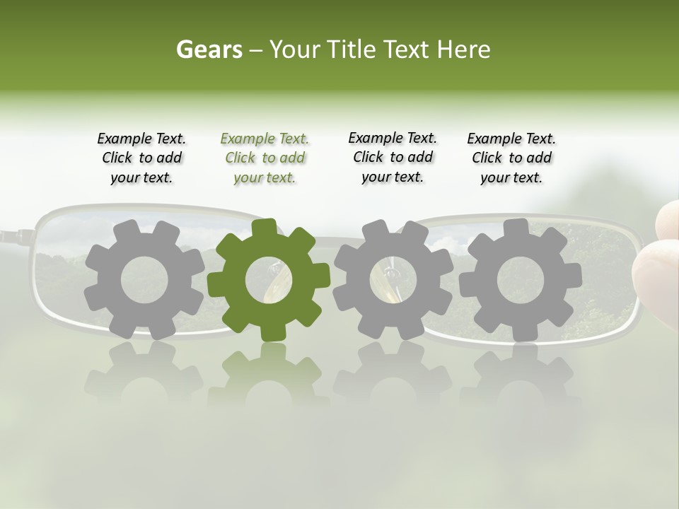 Sky Blur Shortsighted PowerPoint Template