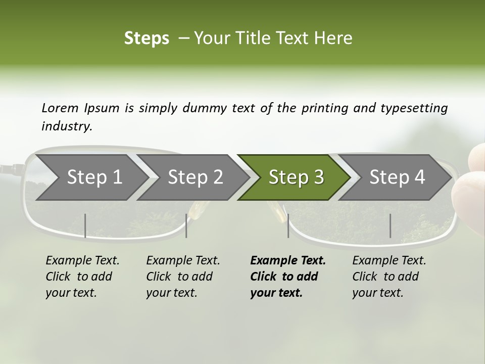 Sky Blur Shortsighted PowerPoint Template