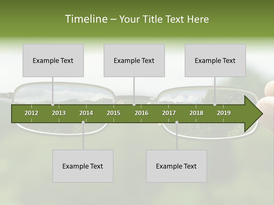 Sky Blur Shortsighted PowerPoint Template