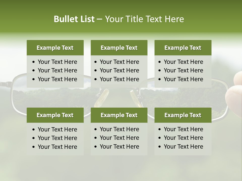 Sky Blur Shortsighted PowerPoint Template