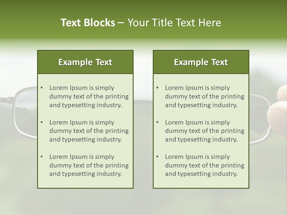 Sky Blur Shortsighted PowerPoint Template