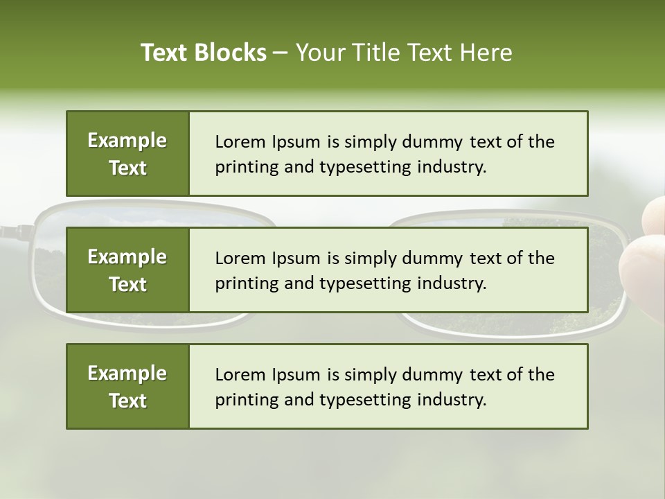 Sky Blur Shortsighted PowerPoint Template