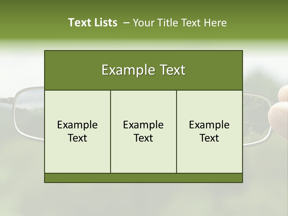 Sky Blur Shortsighted PowerPoint Template