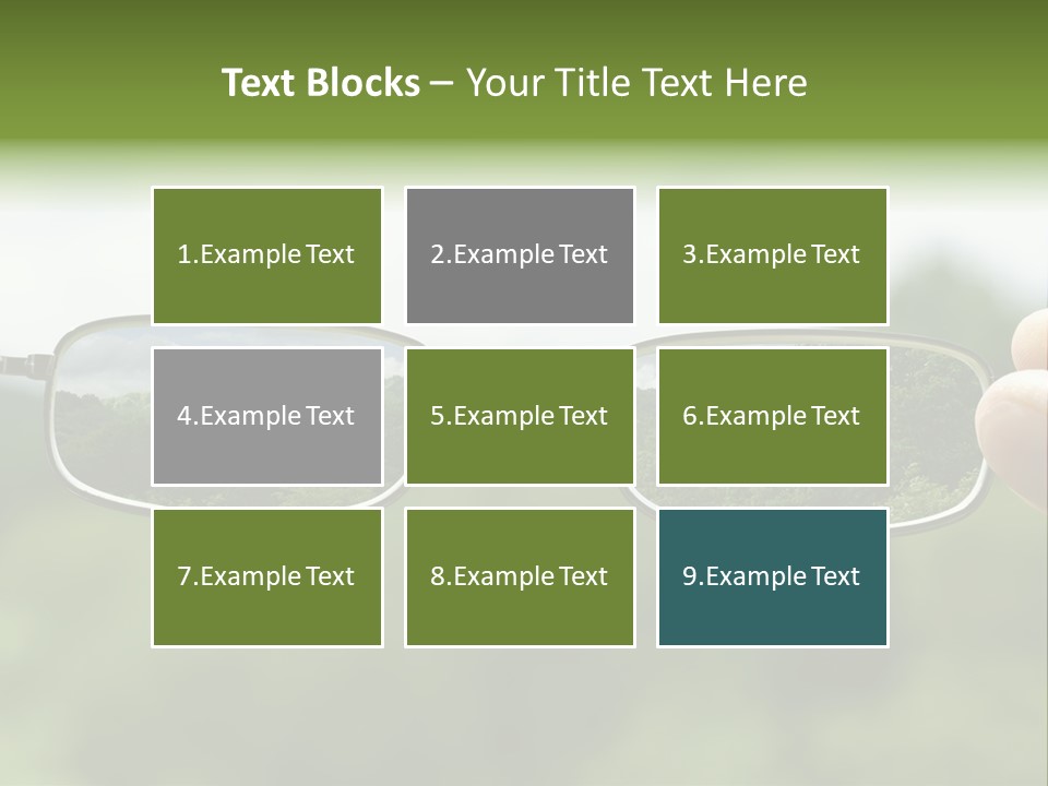 Sky Blur Shortsighted PowerPoint Template