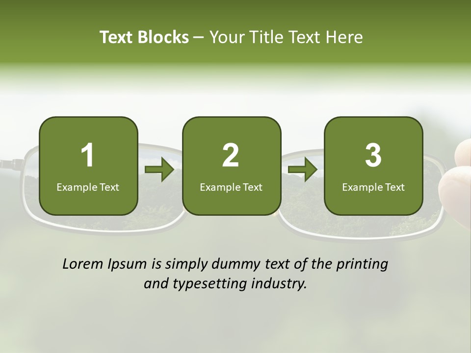 Sky Blur Shortsighted PowerPoint Template