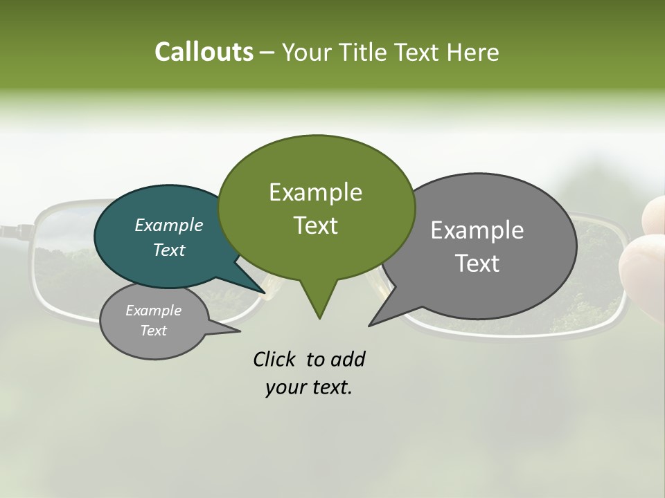 Sky Blur Shortsighted PowerPoint Template