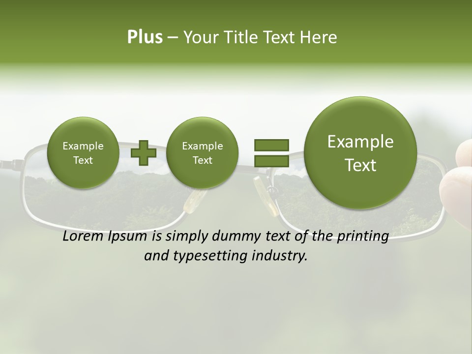 Sky Blur Shortsighted PowerPoint Template