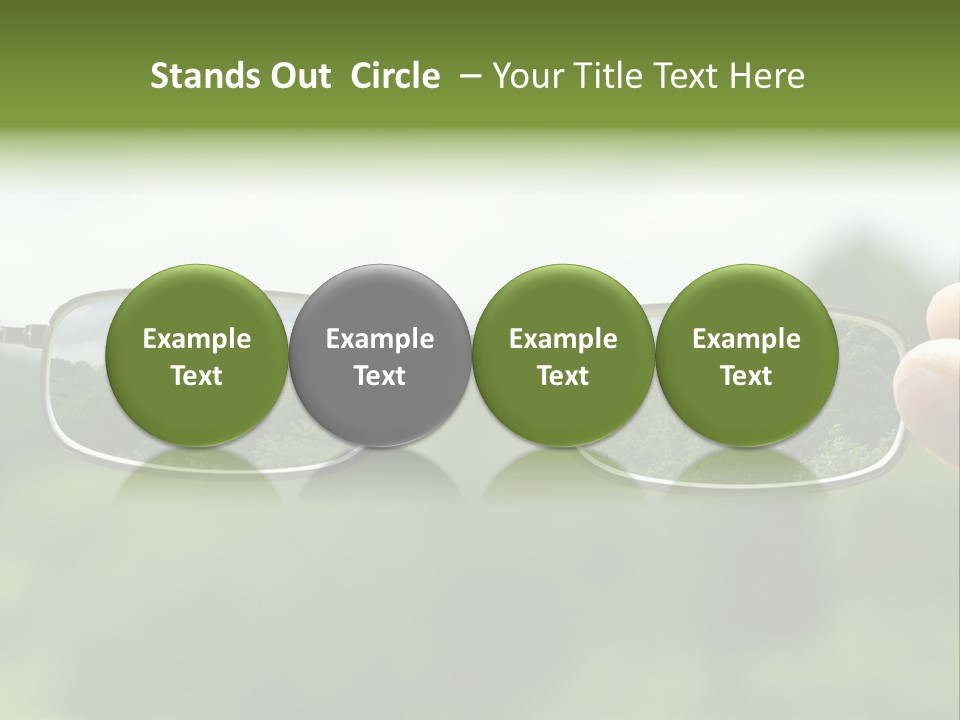 Sky Blur Shortsighted PowerPoint Template