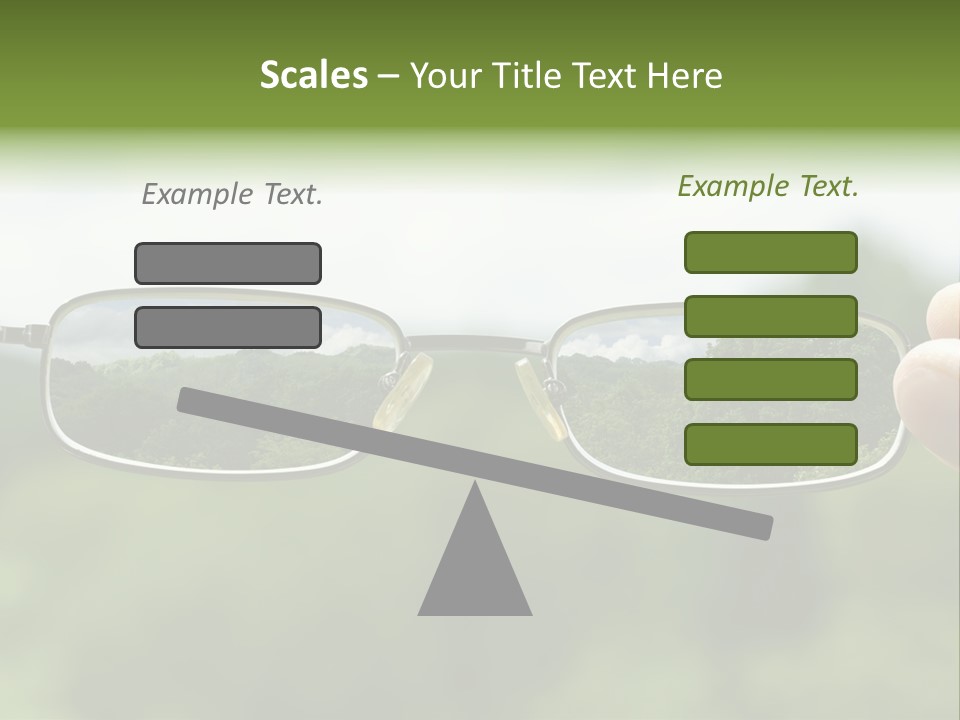 Sky Blur Shortsighted PowerPoint Template